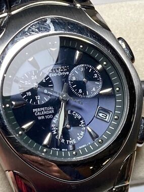 Citizen perpetual calendar Eco Drive, E810-H27074, stainless, small wrist only